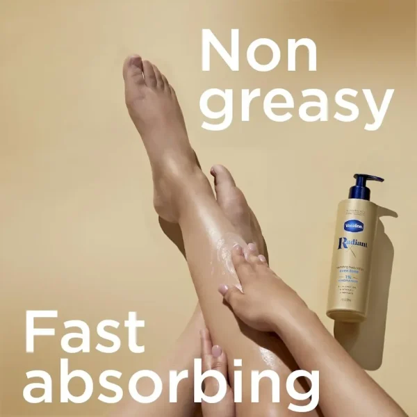 Vaseline Radiant X Even Tone Nourishing Body Lotion With 1% Niacinamide. Coconut Oil. Vitamin C. & Peptides 11 oz - Image 6