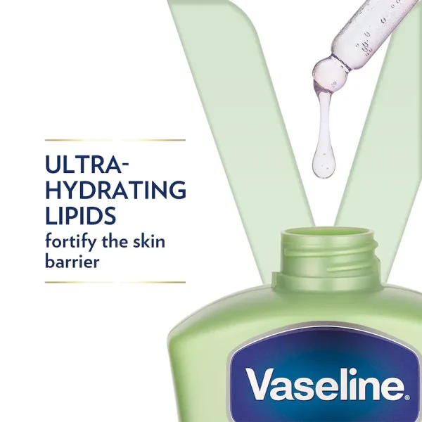 Vaseline Intensive Care Body Lotion Soothing Hydration for Dry Skin with Ultra-Hydrating Lipids + 1% Aloe Vera Extract to Refresh Dehydrated Skin 20.3 oz - Image 3