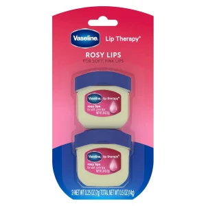 Vaseline Lip Therapy Lip Balm Mini 2 Pack Rosy 0.25 oz