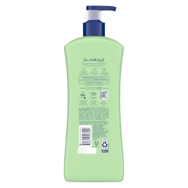 Vaseline Intensive Care Body Lotion Soothing Hydration for Dry Skin with Ultra-Hydrating Lipids + 1% Aloe Vera Extract to Refresh Dehydrated Skin 20.3 oz - Image 2