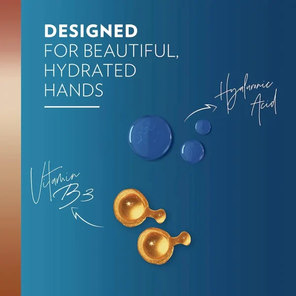 Vaseline Intensive Care Hand Cr??me Moisturizer for Dry Hands Hydra Replenish Made with hyaluronic acid. vitamin B3. and cocoa butter 3.4 oz 6 Count - Image 4