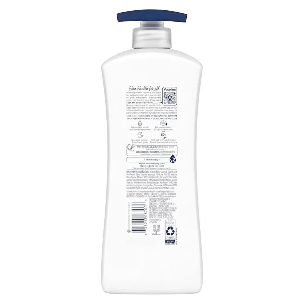 Vaseline Intensive Care Body Lotion Advanced Repair Unscented 4 ct for Dry Skin with Ultra-Hydrating Lipids and Vaseline Jelly 20.3 oz - Image 2