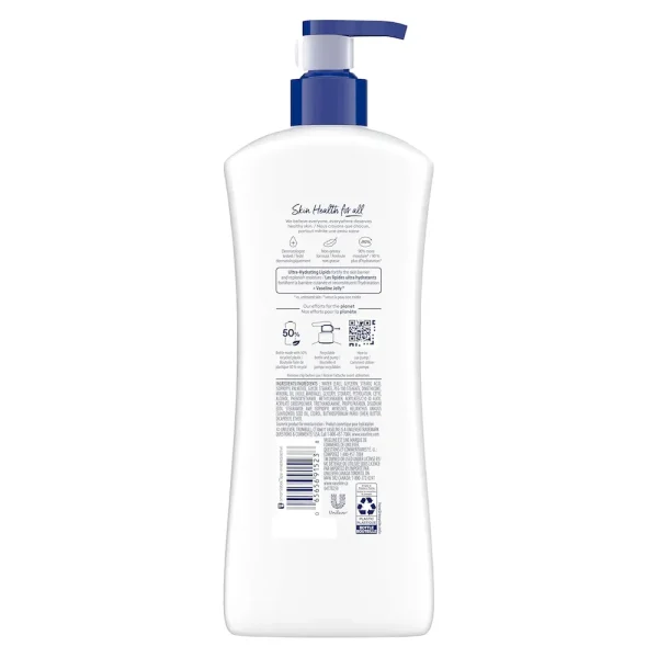 Vaseline Intensive Care Unscented Advanced Repair Body Lotion Ultra-Hydrating with Lipids for Extremely Dry Skin. 20.3 oz. Pack of 3 - Image 2