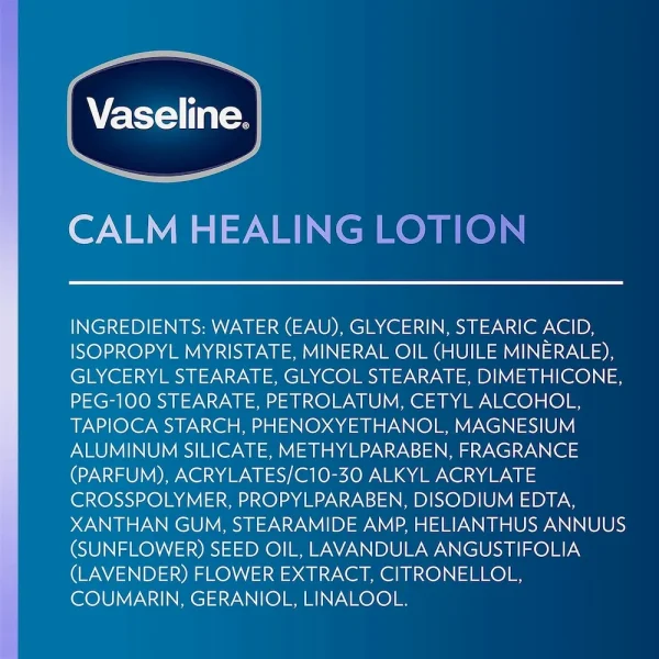 Vaseline Intensive Care Calm Healing Body Lotion 3 count for Dry Skin Made with Ultra-Hydrating Lipids and Lavender Extract to Heal and Restore Dry Skin 20.3 oz - Image 14