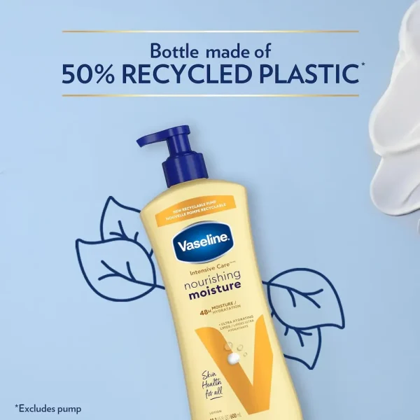 Vaseline Intensive Care Nourishing Moisture Body Lotion 3 Pk Made with Ultra-Hydrating Lipids + Pure Oat Extract for Dry Skin. for Nourished. Healthy-Looking Skin 20.3 oz - Image 5