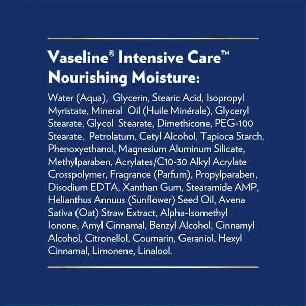 Vaseline Intensive Care Nourishing Moisture Body Lotion 3 Pk Made with Ultra-Hydrating Lipids + Pure Oat Extract for Dry Skin. for Nourished. Healthy-Looking Skin 20.3 oz - Image 8