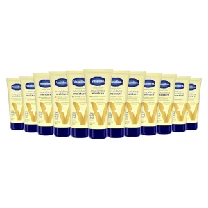 Vaseline Nourishing Moisture Body Lotion Hand & Body Lotion Pack of 12 for Dry Skin made with Ultra-Hydrating Lipids & Pure Oat Extract 3.4 oz