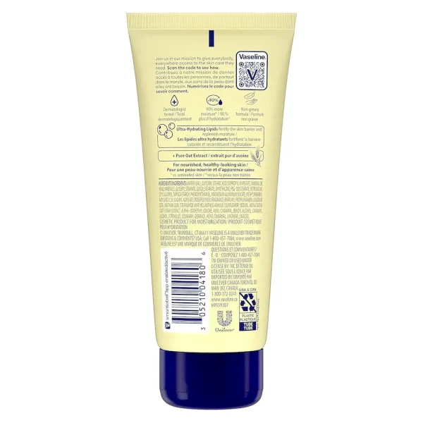Vaseline Nourishing Moisture Body Lotion Hand & Body Lotion Pack of 12 for Dry Skin made with Ultra-Hydrating Lipids & Pure Oat Extract 3.4 oz - Image 2
