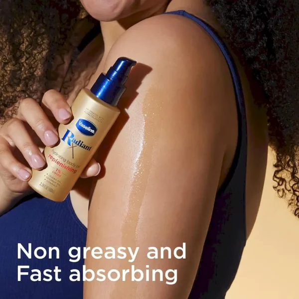 Vaseline Radiant X Replenishing and Hydrating Body Oil with 1% Lipids. Jojoba Oil. Coconut Oil. & Vitamin E 3.7 oz - Image 6