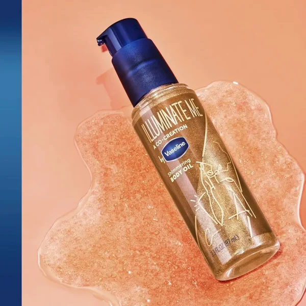 Vaseline Illuminate Me Shimmering Body Oil Created for Melanin Rich Skin. Illuminates Skin with Finishing Touch of Shimmer for Glowing Skin 3.3 oz - Image 7
